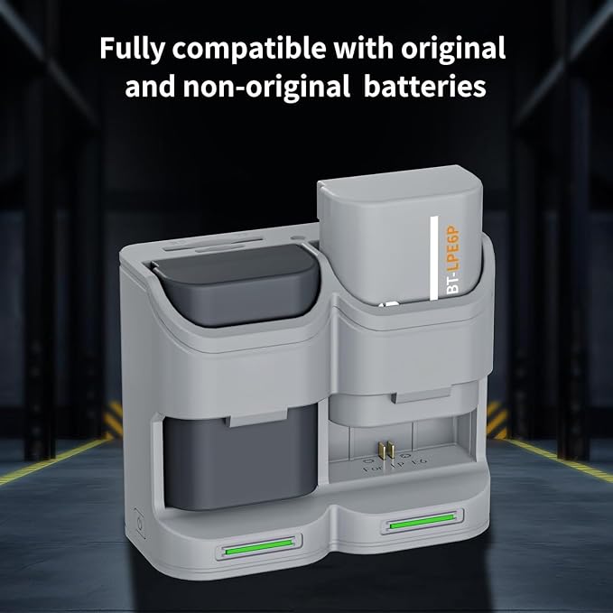Dual USB C Charger Case, PD Fast Charging Box with 2 SD and 2 TF Card Slots, Real Time Power Monitoring and LED Indicators