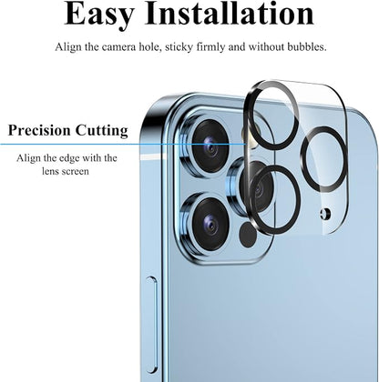 YWXTW [5 Pack Camera Lens Protector Compatible with iPhone 13 Pro Max 6.7" / 13 Pro 6.1" Tempered Glass, [Night Shooting Mode] Case Friendly, High Definition