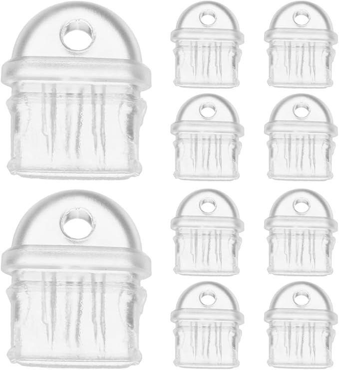 Housoutil 50Pcs USB C Dust Plugs Type-C Charging Port Covers Transparent PVC Protective Caps for Phones Tablets Laptops Accessories