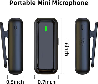 2 Pack Wireless Lavalier Microphone for iPhone 14/13/12 Lapel Mic Lightning Lav Mic with 24 H Charging Case for Video Recording Vlog TikTok Instagram - Noise Reduction 70 FT Transmission