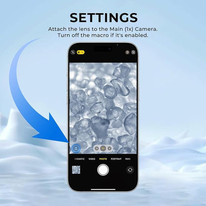 Freewell 45x Macro Lens for Smartphones 17mm Threaded Extreme Detail Close-Ups Lens for iPhone & Samsung
