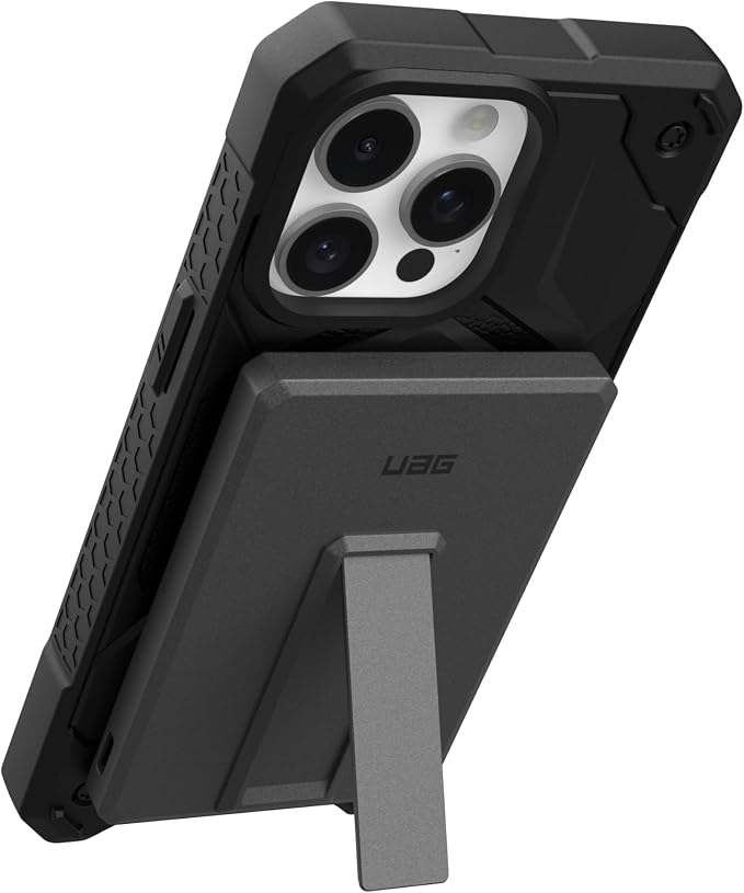 URBAN ARMOR GEAR UAG 5000mAh Power Bank SRGE 20W USB-C Slim Magnetic Wireless Portable Charger Fast Charging Battery Pack w/Kickstand Compatible with iPhone 17, Samsung Galaxy S26, Black/Grey