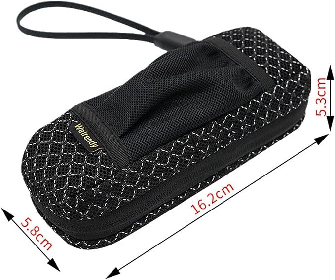 Portable Power Bank Bag for Anker A1695 Zolo 165W Power Source Breathable Ventilate Outdoors Travel Carrying Case Black