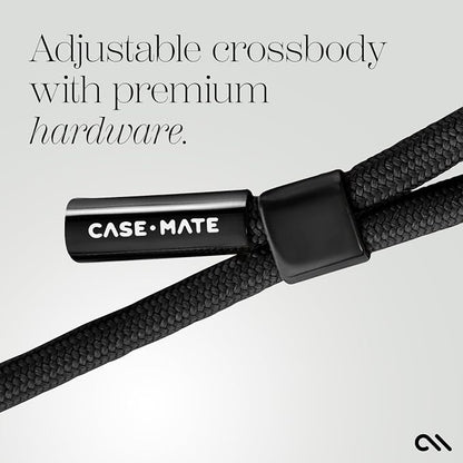 Case-Mate Crossbody Phone Lanyard/Chain [Works with All Phones] Hands-Free Cell Phone Charm/Strap - Neck Chain Holder for iPhone 17 Pro Max /16 Pro Max /15 Pro Max/14/13 / S26 Ultra /S25 - Black Rope
