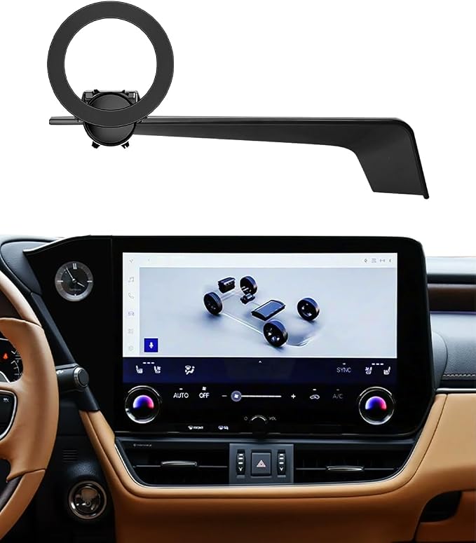 Phone Holder Mount for 2026 Lexus RX RX350/RX350h/RX500h Accessories 2023 2024 2025 Magnetic Car Dash Cell Holder for Most Smartphones with Dash Organizer Auto Interior(for 14inch Screen)