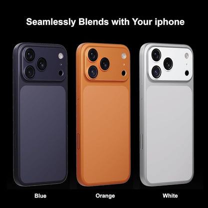 for iPhone 17 Pro Camera Lens Protector, 2 Pack | Aerospace-Grade Aluminium | Full Protective Cover | Anti-Glare Sapphire Glass | Colour-Matched Finish White & Cosmic Orange