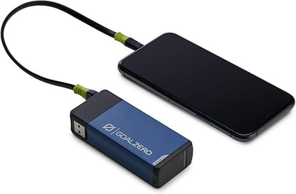 Goal Zero Flip 24 Portable Phone Charger, USB Battery Bank for Travel and Emergency Use - Blue