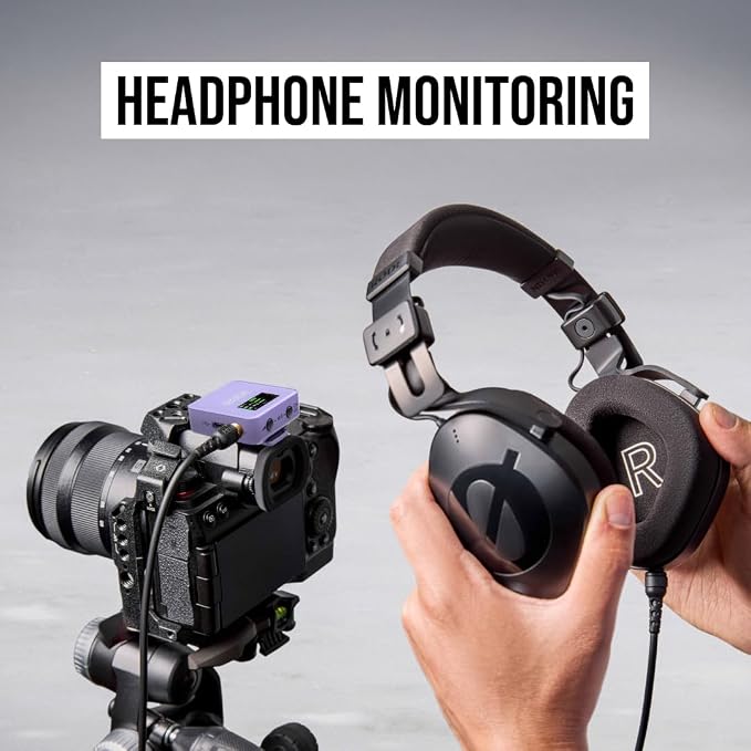 RØDE Wireless GO (Gen 3) – Compact Wireless Mic – Pristine Audio, 32-bit Float Recording, Automatic Level Control, for Phones, Cameras and Computers (Lilac)