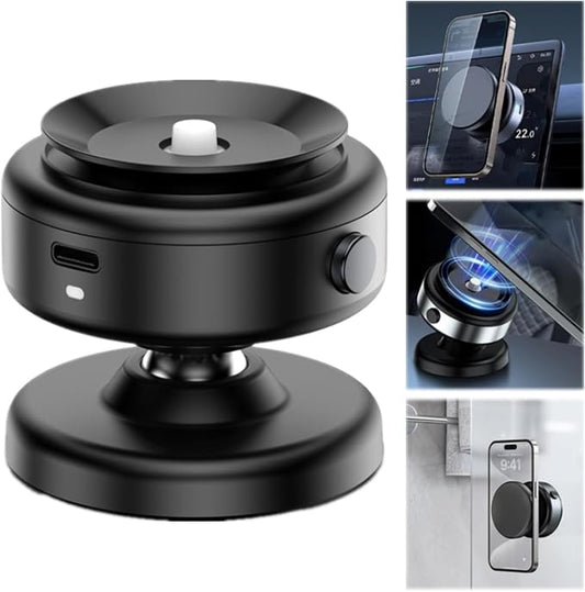 2024 New Electric Vacuum Magnetic Suction Car Phone Mount 360 Degree Rotating Rotatable Car Phone Holder,Compatible with 4.7-inch Above Smartphones