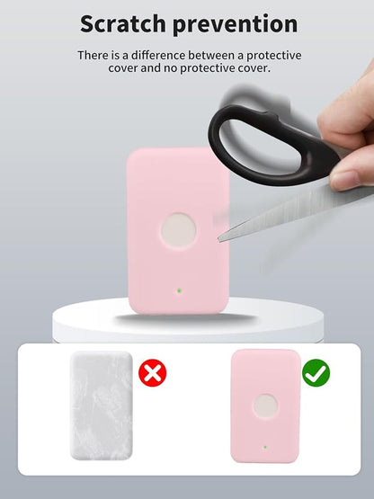 Case for Apple iPhone Air MagSafe Battery,Soft Skin Silicone Full Protective Case-Pink