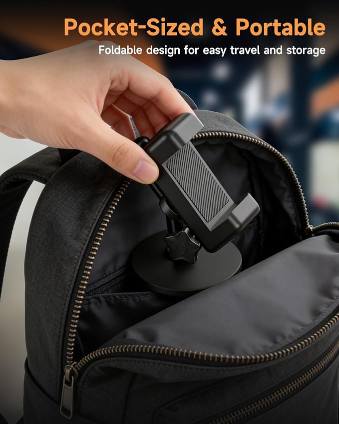 Magnetic Phone Holder for Gym - Heavy Duty Gym Phone Holder Magnet with Strong Magnetic Force, Attach to Metal Surfaces, 360°Adjustable Arm, Compatible with 4"-7" Smartphones