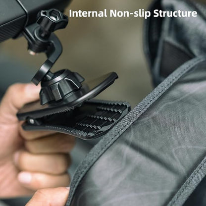 Osmo Pocket 3 Backpack Strap Clip Mount, 360° Rotation Backpack Quick Clip Clamp Mount with Extended Border, Bag Belt Shoulder Strap Clip Holder Compatible with DJI Osmo Pocket 3