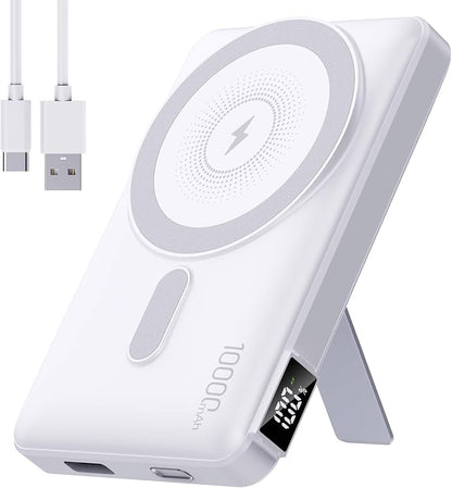 2026 Latest Magnetic Wireless Portable Charger Power Bank - 10000mAh 22.5W PD Fast Max Charging with Built-in LED Display, Magnetic Battery Pack for iPhone 17/16/15/14/13/12/Pro/Mini/Pro Max