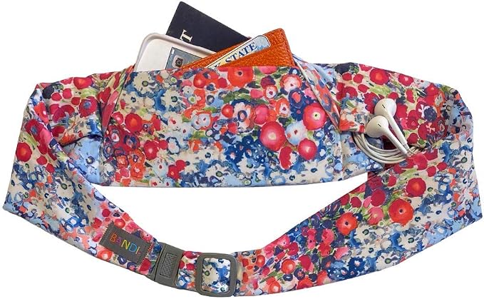 BANDI Running Belt for Women & Men – USA Made No-Bounce Adjustable Waist Pack & Secure Fanny Pack – Fits All Phones, Gels & Essentials – Zipper-Free, Medical Device Friendly