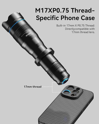 Evil eye 36X Telephoto Lens for iPhone 16 Pro, High Power HD Telephoto Phone Lens with Tripod, Phone Lens Attachments for Travel, Concert, Exploration