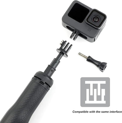 GEPULY Floating Selfie Stick Underwater Hand Grip for GoPro Hero 13, 12, 11, 10, 9, 8, Insta360 Ace Pro 2, DJI OSMO Action 6 5 Pro 4 3 and Most Action Cameras Waterproof Tripod Extendable Monopod