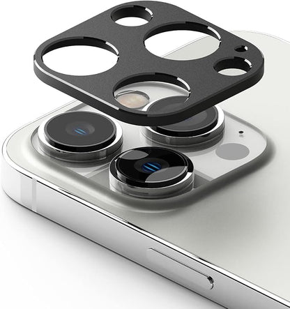 Ringke Camera Styling [Stylish Aluminum Frame] Compatible with iPhone 14 Pro Max Camera Lens Protector and iPhone 14 Pro Camera Lens Protector, Protective Metal Cover - Black