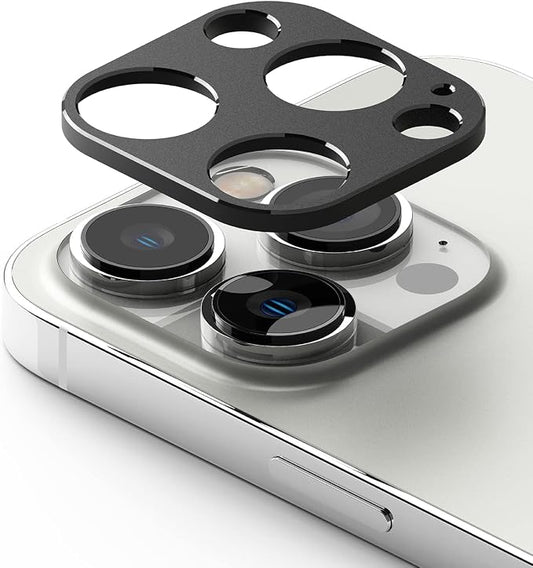 Ringke Camera Styling [Stylish Aluminum Frame] Compatible with iPhone 14 Pro Max Camera Lens Protector and iPhone 14 Pro Camera Lens Protector, Protective Metal Cover - Black