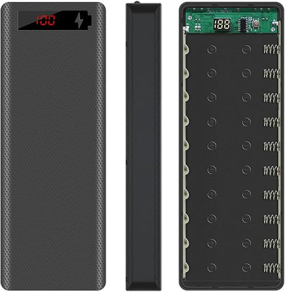5V-2.1A Power 10 x 18650 Holder Organizer Batteries Box for Electronic DIY Holder DIY Bank Holder Case