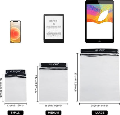 YUMQUA Clear Waterproof Bag, Waterproof Document Pouch Passport Holder Water Tight Map Case Waterproof Pouch Water Proof Small Dry Bags for Kindle Phone Tablet Camera, Kayak Boat PaddleBoard