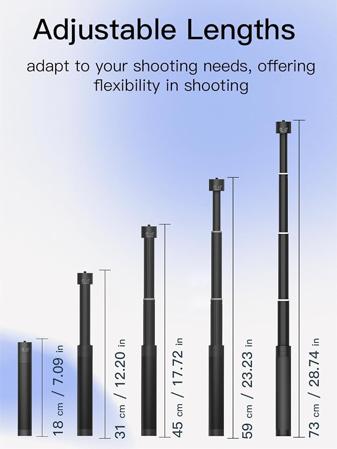 AOCHUAN 3-Axis Gimbal Stabilizer for Smartphone Smart X Pro Kit & B10 Storage Bag & E10 Extension Rod