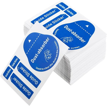 200pcs Film Dust Removal Sticker Computer Stickers Laptop Keyboard Stickers Camera Screen Remover Absorber LCD Dedust Sticker LCD Screen Removal Remover Paper