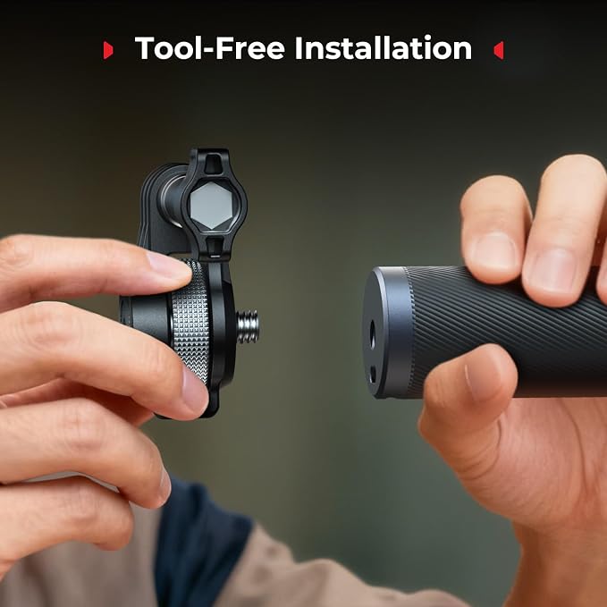 SmallRig Selfie Stick Adapter for DJI Osmo Nano/for Insta360 Go 3/ 3s, with 1/4"-20 Screws for Selfie Stick Tripod