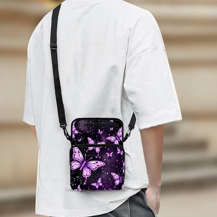 Men's Crossbody Bag, Small Cell Phone Wallet, Women's Shoulder Handbag, Travel Gym Bag
