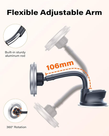 APPS2Car for Magsafe Car Mount, Magnetic Car Phone Holder Mount Fit for iPhone 17/16/15/14/13/12 Series/Magsafe Case