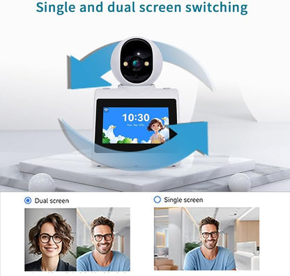 Two Way Video Camera,Dual-band 5G/2.4G Indoor Home Security Cameras,Baby Motion Pet Dog Camera with Phone App,Motion for Elderly/Nanny/Pet/Dog/Baby,Audio Calling Device Pan Til,Motion Detection