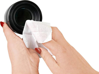 Noble Pre-moistened Lens Wipes Individually Wrapped - Lens and Screen Cleaning Wipes - Great for Eyeglasses, Cell Phones, Camera Lenses, Screens, Keyboards, and Other Delicate Surfaces (30 Wipes)