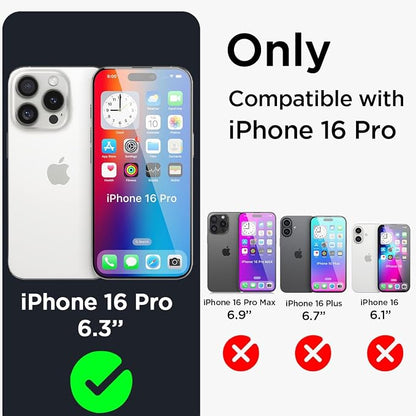 AICase for iPhone 16 Pro Case Waterproof, Clear Water Proof Built-in Screen Protector Shockproof Dustproof Snowproof Full Body Rugged Underwater Phone Case with Lanyard