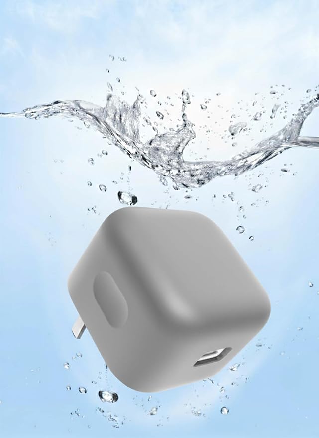 Case for Apple 40W Power Adapter – Soft Silicone Protective Cover for Dynamic Charger,Shockproof Dustproof Charging Block Protector Sleeve[Grey]