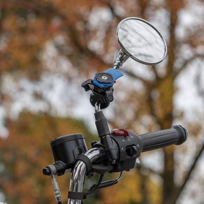 Quad Lock Mirror Motorcycle Phone Mount Kit with Vibration Dampener and MAG Universal Adaptor
