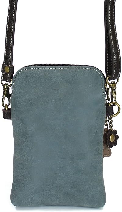 CHALA Dog Collection Cell Phone Crossbody Purse-Women PU Leather/Canvas Multicolor Handbag with Adjustable Strap