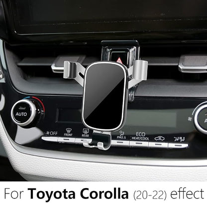 LUNQIN Car Phone Holder for Toyota Corolla 2020 2021 2022 2023 2024 2025 2026 and Corolla Cross 2022-2026 Auto Interior Accessories Cell Phones Mount Mobile Cradle Cellphone Charging Navigation Stand