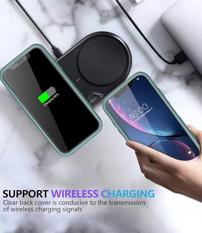 Diverbox for iPhone Xr Case [Shockproof] [Dropproof] [Dust-Proof],Heavy Duty Protection Phone Case Cover for Apple iPhone XR (Pine Green)