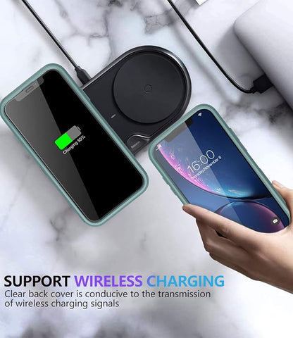 Diverbox for iPhone Xr Case [Shockproof] [Dropproof] [Dust-Proof],Heavy Duty Protection Phone Case Cover for Apple iPhone XR (Pine Green)