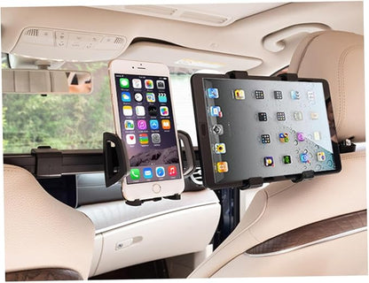 Hemoton Car Phone Mount Vent Holder for Phone Tablet 360° Rotatable Abs Material 7-10in Tablet
