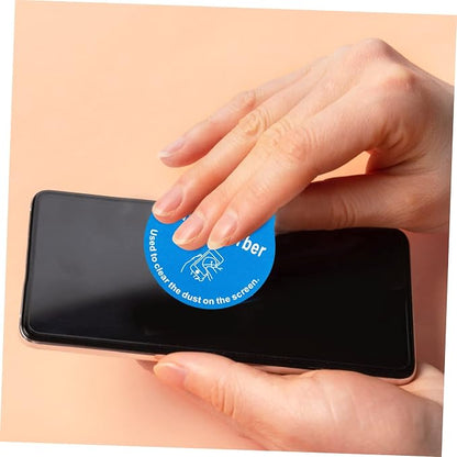 LCD Screen Dust Removal Stickers for Phone and Tablet 200Pcs Phone Screen Cleaning Decals for Effective Dust and Fingerprint Removal Portable Cell Absorber