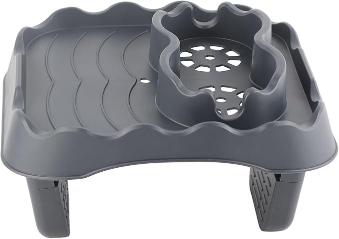 Mumusuki Hot Tub Table Tray, Attachable Cup Holder for Spa Wall, Pool and Hot Tub Accessory Shelf Drinks Snacks Phone Holder for Spa Bathtub(Grey)