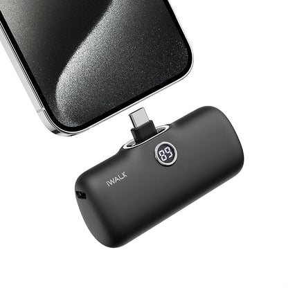 iWALK USB-C Portable Charger for iPhone 17/16/15, Mini 20W 4,800mAh Wireless Power Bank Fast Charging Travel Battery Pack Compatible with iPhone 17/16/15 Plus/17 Pro/17 Pro Max, Andriod Phone Samsung