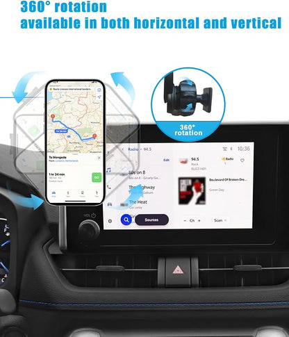 Magnetic Car Phone Holder for Toyota RAV4 Accessories 2019 2020 2021 2022 2023 2024 2025 Cell Phone Mount for RAV4 LE/SE/XLE/XLE Premium/Adventure(with 7/8-inch Screen only)
