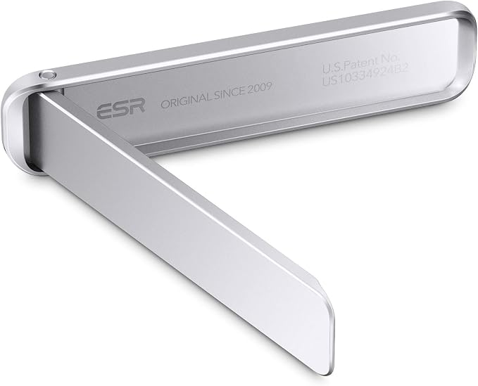 ESR Boost Phone Kickstand, Vertical and Horizontal Stand, Adjustable Angle, Compatible with iPhone Air 17 Pro Max, iPhone 17e/16/15/14/13/12, Samsung Galaxy S26/S25/S24/S23 Series, Google, Silver