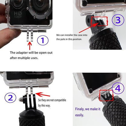 Handler Floating Hand Grip, Underwater Hand Stick Monopod Pole Compatible with DJI OSMO Action Cameras and Other Sports Camera, Blue