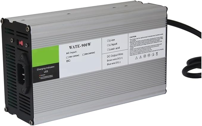 Charger Aluminum Lithium Ion Battery 67.2V 10A Charger 60V Li-ion Battery Smarts Charger Used for 16S 60V Lithium Battery Input 220V Aluminum case(XT,U.K)