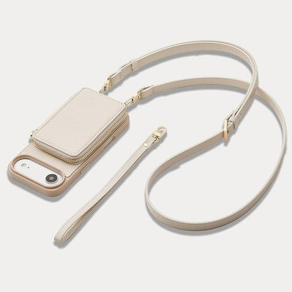 ZVE for iPhone Air Case Wallet 6.5 Inch, RFID Blocking Crossbody Leather Phone Cover with Card Holder Beige