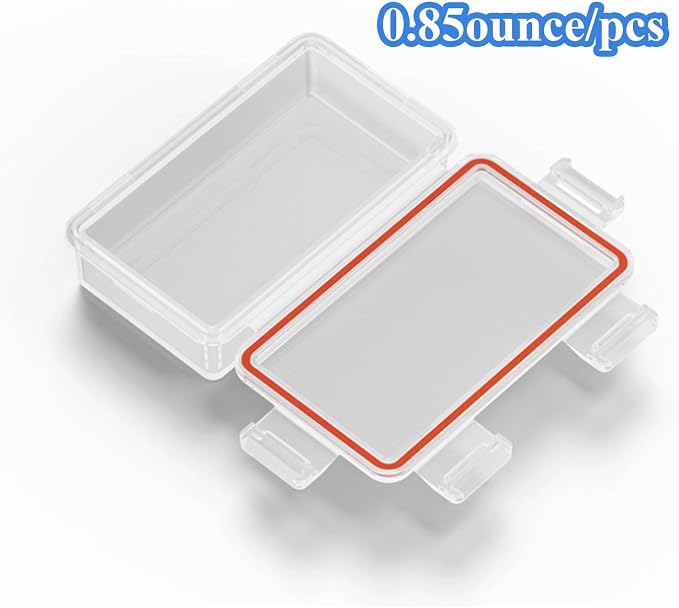 Heyiarbeit 2 x 18650 Battery Storage Case Holder Organizer Box Transparent 2Pcs