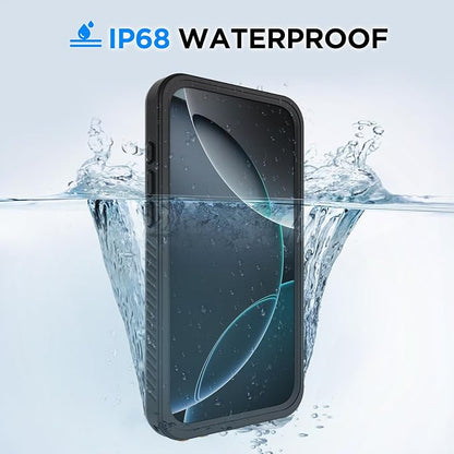 Lanenas for iPhone 16 Pro Max Case Waterproof Case with Built-in Screen Protector, Full Body Dustproof Shockproof Heavy Duty Tough Rugged Phone Protective Cover for iPhone 116 Pro Max 6.9inch Black