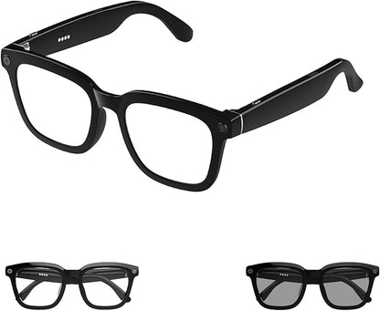Ai Smart Glasses with Camera and Bluetooth - 4K HD Video Recording, Real-Time Translation, with Color-Changing Lenses for Travel, Sports, Outdoor Use